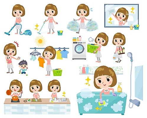 EPS 해외이미지 전신 여자 어린이 가사 일러스트 들기 소년 여러명 상반신 성인 장보기 달리기 아기 빨래 청소기 세탁기 쓰레기봉투 빨래널기 창문닦기 해외202004 해외202105 해외일러스트 남자 다수 모션 봉투 사람 전자제품 가전제품 청소도구 닦기 파일형식 벡터