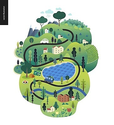 EPS 해외이미지 나무 구름 배너 계절 꽃 도로 호수 섬 여행 일러스트 자동차 하늘 휴가 산 건강 사람없음 물 컬러풀 소풍 마을 시골 숲 땅 에코 장면 마법 해외202004 해외202105 해외일러스트 자연요소 식물 길 육상교통 컬러 교통시설 야외활동 환경 파일형식 벡터