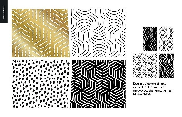 EPS 해외이미지 점선 선 백그라운드 패턴 일러스트 추상 사람없음 검은색 물방울무늬 금색 점 손그림 해외202004 해외202105 해외일러스트 컬러 무늬 파일형식 벡터