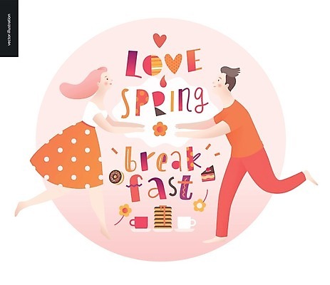 EPS 해외이미지 커플 영어 여자 남자 꽃 분홍색 일러스트 사랑 성인 타이포그라피 글자캘리그라피 두명 컵 마주보기 케이크 봄 하트 원형 도넛 아침식사 손뻗기 레터링 성인만 해외202004 해외202105 해외일러스트 모양 도형 식물 문자 식기 계절 감정 컬러 캘리그라피 관계 모션 디저트 사람 식사 파일형식 벡터