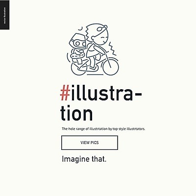 EPS 해외이미지 모양 템플릿 배너 일러스트 비즈니스 부분 사람없음 자전거 편지 심볼 로봇 오브젝트 레이아웃 기부 콜라보레이션 해외202004 해외202105 해외일러스트 바이크 파일형식 벡터