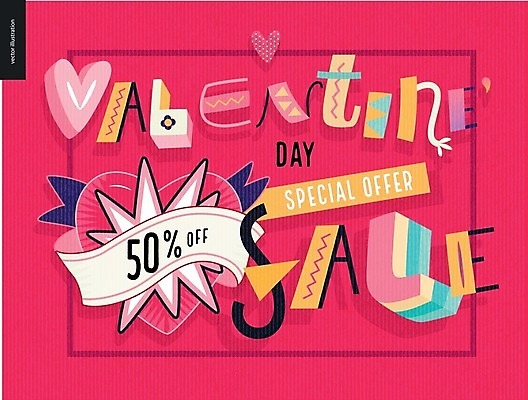 EPS 해외이미지 영어 일러스트 타이포그라피 글자캘리그라피 사람없음 세일 하트 반값 진분홍색 레터링 해외202004 해외202105 해외일러스트 모양 문자 분홍색 캘리그라피 파일형식 벡터