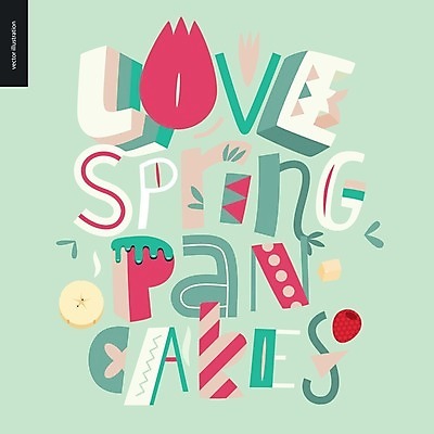 EPS 해외이미지 영어 꽃 일러스트 바나나 사랑 타이포그라피 글자캘리그라피 사람없음 초록색 봄 산딸기 팬케이크 레터링 해외202004 해외202105 해외일러스트 식물 문자 계절 감정 컬러 과일 캘리그라피 케이크 파일형식 벡터