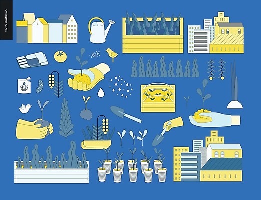 EPS 해외이미지 식물 화분 잎 과일 일러스트 조류 씨앗 사람없음 물 상자 새싹 탑 흙 샐러드 밭일 해외202004 해외202105 해외일러스트 자연요소 동물 건축물 음식 파일형식 벡터