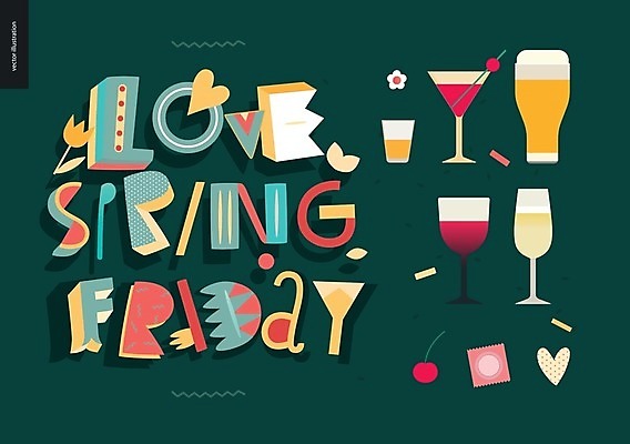 EPS 해외이미지 영어 꽃 와인잔 일러스트 사랑 타이포그라피 글자캘리그라피 사람없음 초록색 봄 하트 체리 샴페인잔 칵테일잔 맥주잔 금요일 콘돔 레터링 해외202004 해외202105 해외일러스트 모양 식물 문자 계절 감정 컬러 술잔 과일 캘리그라피 요일 피임기구 파일형식 벡터