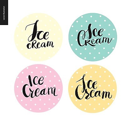 EPS 해외이미지 일러스트 아이스크림 타이포그라피 글자캘리그라피 사람없음 단어 레터링 해외202004 해외202105 아기자기 해외일러스트 문자 컨셉 캘리그라피 디저트 파일형식 벡터
