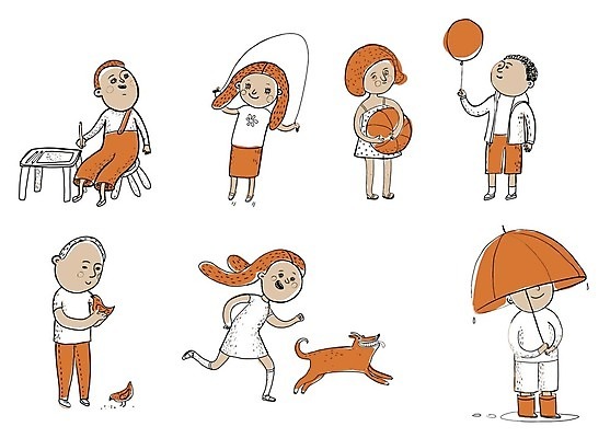 EPS 해외이미지 여자 행복 어린이 일러스트 우산 장난 놀이 함께함 미소 사람 소년 친구 학습 장난감 고양이 우정 기쁨 개 놀이터 해외202004 해외202105 해외일러스트 교육 남자 감정 컨셉 포유류 관계 표정 반려동물 파일형식 벡터