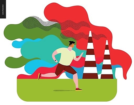 EPS 해외이미지 식물 남자 스포츠 운동화 일러스트 그림자 사람 성인 조깅 에너지 환경오염 오염 분위기 위험 가스 나쁜 해고 배기가스 스모그 해로움 해외202004 해외202105 해외일러스트 신발 컨셉 비즈니스 운동 파일형식 벡터