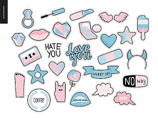 EPS 해외이미지 손 꽃 별 리본 분홍색 하늘색 말풍선 스티커 날개 일러스트 발 뿔 사랑 타이포그라피 글자캘리그라피 신체부위 단어 립스틱 하트 반지 머리띠 보석 입술 마스카라 다이아몬드 막대아이스크림 팩트 해외202004 해외202105 아기자기 해외일러스트 자연요소 모양 식물 문자 감정 컬러 컨셉 장신구 캘리그라피 아이스크림 사람 파란색 화장품 광석 파일형식 벡터