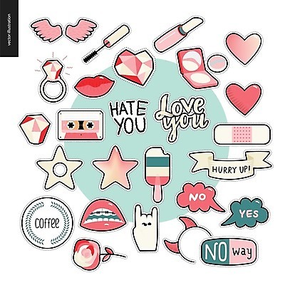 EPS 해외이미지 꽃 별 리본 분홍색 말풍선 스티커 날개 일러스트 뿔 사랑 타이포그라피 글자캘리그라피 사람없음 단어 립스틱 하트 반지 카세트테이프 반창고 입술 마스카라 다이아몬드 막대아이스크림 민트색 치아교정 팩트 해외202004 해외202105 아기자기 해외일러스트 자연요소 모양 식물 문자 감정 컬러 컨셉 장신구 캘리그라피 아이스크림 신체부위 화장품 의료용품 보석 교정 파일형식 벡터