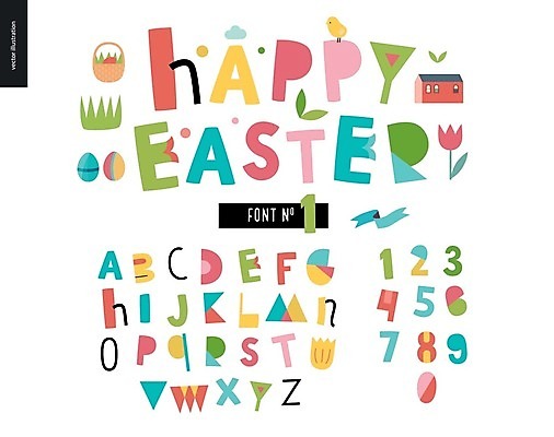 EPS 해외이미지 알파벳 영어 꽃 일러스트 부활절 타이포그라피 글자캘리그라피 사람없음 숫자 부활절계란 레터링 해외202004 해외202105 해외일러스트 식물 문자 기념일 캘리그라피 계란 파일형식 벡터