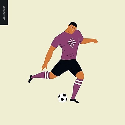 EPS 해외이미지 전신 남자 일러스트 축구공 축구선수 한명 성인 축구 슛 축구복 베이지색 성인남자한명만 해외202004 해외202105 해외일러스트 1 컬러 공 축구용품 운동선수 사람 운동복 구기 남자한명만 성인남자만 파일형식 벡터