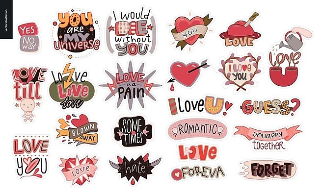 EPS 해외이미지 손 꽃 감정 화살표 별 리본 스티커 잎 일러스트 화살 뼈 해골 사랑 타이포그라피 글자캘리그라피 신체부위 단어 세트 고통 물뿌리개 물음표 하트 칼 번개 물주기 미움 해외202004 해외202105 아기자기 해외일러스트 자연요소 모양 식물 문자 기호 컨셉 캘리그라피 모션 날씨 사람 파일형식 벡터