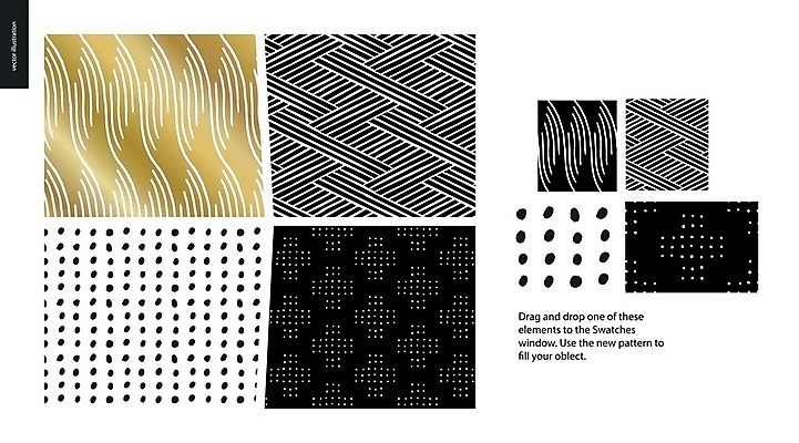 EPS 해외이미지 선 백그라운드 패턴 곡선 일러스트 추상 사람없음 검은색 물방울무늬 금색 점 손그림 십자모양 해외202004 해외202105 해외일러스트 모양 컬러 무늬 십자 파일형식 벡터