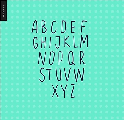 EPS 해외이미지 알파벳 영어 일러스트 타이포그라피 글자캘리그라피 사람없음 사각형 민트색 레터링 해외202004 해외202105 해외일러스트 도형 문자 컬러 캘리그라피 파일형식 벡터