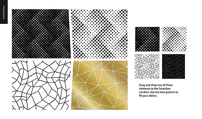 EPS 해외이미지 선 백그라운드 패턴 일러스트 추상 사람없음 검은색 물방울무늬 금색 손그림 폴리곤 해외202004 해외202105 해외일러스트 컬러 무늬 파일형식 벡터