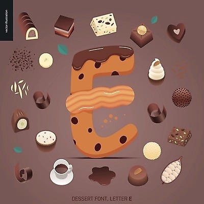 EPS 해외이미지 알파벳 잎 일러스트 발렌타인데이 타이포그라피 사람없음 컵 갈색 초콜릿 다양 E 컵받침 코코아 카카오열매 화이트초콜릿 해외202004 해외202105 해외일러스트 식물 문자 식기 영어 열매 음료 컬러 다수 데이이벤트 디저트 받침대 카카오 파일형식 벡터