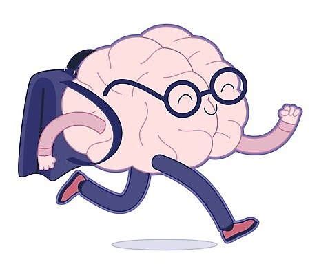 EPS 해외이미지 캐릭터 안경 일러스트 책가방 사람없음 달리기 뇌 안경낌 의학캐릭터 해외202004 해외202105 해외일러스트 일러캐릭터 잡화 가방 모션 파일형식 벡터