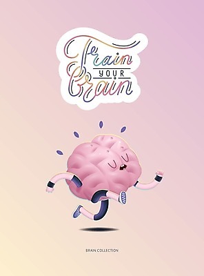 EPS 해외이미지 분홍색 일러스트 타이포그라피 글자캘리그라피 사람없음 달리기 운동 뇌 땀 의학캐릭터 해외202004 땀흘리기 해외202105 국내일러스트 해외일러스트 일러캐릭터 문자 캐릭터 컬러 컨셉 캘리그라피 모션 건강 파일형식 벡터