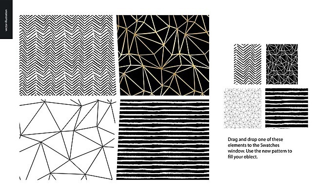 EPS 해외이미지 백그라운드 패턴 일러스트 추상 사람없음 검은색 줄무늬 삼각형 손그림 지그재그 폴리곤 해외202004 해외202105 해외일러스트 도형 컬러 무늬 파일형식 벡터