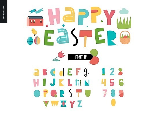 EPS 해외이미지 한마리 알파벳 영어 꽃 일러스트 부활절 병아리 타이포그라피 글자캘리그라피 사람없음 숫자 바구니 부활절계란 레터링 해외202004 해외202105 해외일러스트 식물 문자 1 기념일 캘리그라피 조류 계란 파일형식 벡터