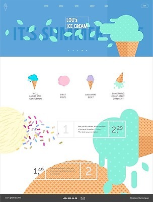 EPS 해외이미지 템플릿 일러스트 디저트 사람없음 파란색 콘아이스크림 스프링클 해외202004 해외202105 해외일러스트 음식 컬러 아이스크림 장식 파일형식 벡터