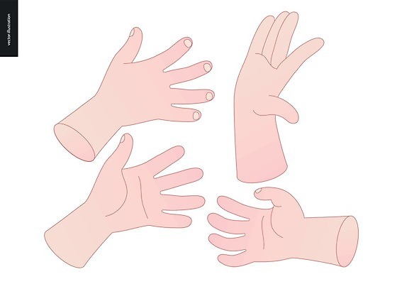 EPS 해외이미지 손 일러스트 손가락 손바닥 사람 주먹 터치 엄지손가락 가리킴 손목 심볼 포인트 해외202004 해외202105 해외일러스트 모션 손짓 신체부위 금융 파일형식 벡터