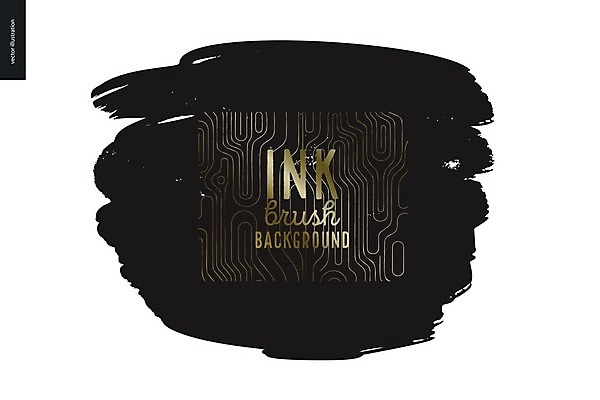 EPS 해외이미지 백그라운드 일러스트 붓터치 사람없음 검은색 질감 그런지 레터링 국경 해외202004 해외202105 해외일러스트 컬러 파일형식 벡터