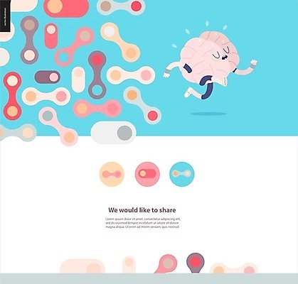 EPS 해외이미지 캐릭터 하늘색 일러스트 사람없음 달리기 뇌 땀 의학캐릭터 해외202004 땀흘리기 해외202105 해외일러스트 일러캐릭터 컨셉 모션 파란색 파일형식 벡터