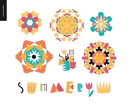 EPS 해외이미지 백그라운드 꽃무늬 일러스트 사람없음 눈송이 만다라 레터링 해외202004 해외202105 해외일러스트 꽃 무늬 눈_날씨 파일형식 벡터