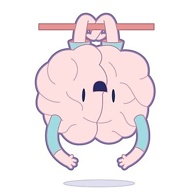 EPS 해외이미지 캐릭터 일러스트 매달리기 사람없음 뇌 봉 의학캐릭터 해외202004 해외202105 해외일러스트 일러캐릭터 모션 파일형식 벡터