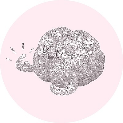 EPS 해외이미지 캐릭터 분홍색 일러스트 근육 사람없음 운동 회색 점 원형 뇌 알통 의학캐릭터 해외202004 해외202105 해외일러스트 일러캐릭터 도형 컬러 건강 파일형식 벡터