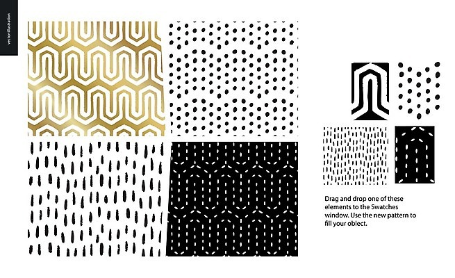 EPS 해외이미지 점선 백그라운드 패턴 일러스트 추상 사람없음 검은색 물방울무늬 금색 라인아트 손그림 해외202004 해외202105 해외일러스트 선 컬러 무늬 파일형식 벡터