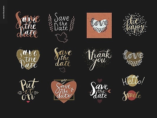 EPS 해외이미지 결혼 스티커 두마리 일러스트 조류 화살 사랑 타이포그라피 글자캘리그라피 사람없음 단어 세트 검은색 하트 해외202004 해외202105 아기자기 해외일러스트 모양 동물 문자 감정 컬러 컨셉 2 캘리그라피 이벤트 파일형식 벡터