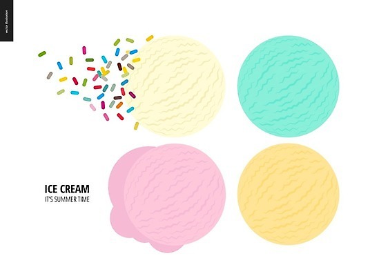 EPS 해외이미지 일러스트 아이스크림 사람없음 녹음기 스프링클 맛있는 해외202004 해외202105 해외일러스트 디저트 장식 파일형식 벡터 녹음_기록