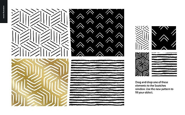 EPS 해외이미지 화살표 선 백그라운드 패턴 일러스트 추상 사람없음 사각형 검은색 줄무늬 금색 손그림 해외202004 해외202105 해외일러스트 도형 컬러 무늬 파일형식 벡터