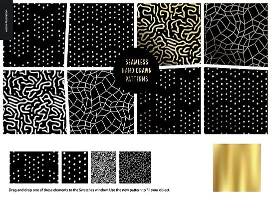 EPS 해외이미지 선 백그라운드 패턴 일러스트 추상 사람없음 사각형 검은색 물방울무늬 금색 점 손그림 폴리곤 해외202004 해외202105 해외일러스트 도형 컬러 무늬 파일형식 벡터