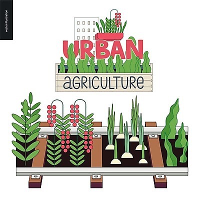 EPS 해외이미지 열매 화분 잎 일러스트 양파 타이포그라피 사람없음 농장 기찻길 해외202004 해외202105 해외일러스트 식물 문자 농업 채소 파일형식 벡터