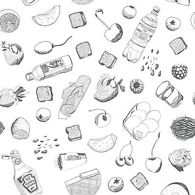 EPS 해외이미지 커피 음료 음식 백그라운드 패턴 오렌지 일러스트 딸기 추상 치즈 씨앗 사람없음 물 계란 체리 올리브오일 사과 멜론 케첩 레몬 라인아트 물컵 손그림 해외202004 해외202105 해외일러스트 자연요소 식물 선 무늬 과일 유제품 컵 알 소스_음식 기름_음식 파일형식 벡터