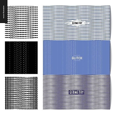 EPS 해외이미지 백그라운드 패턴 일러스트 추상 사람없음 파란색 검은색 점 손그림 착시효과 지오메트릭 해외202004 해외202105 해외일러스트 컬러 무늬 파일형식 벡터 효과