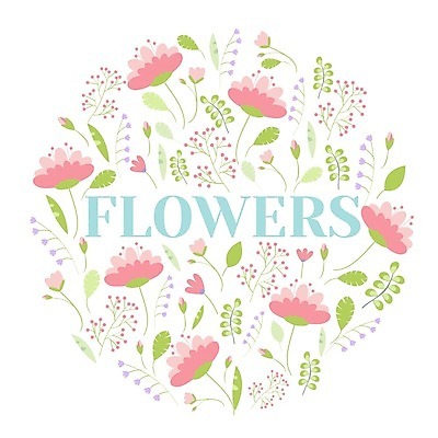 EPS 해외이미지 꽃 백그라운드 일러스트 타이포그라피 사람없음 봄 원형 화사함 파스텔톤 해외202004 해외202105 해외일러스트 도형 식물 문자 계절 컬러 컨셉 파일형식 벡터