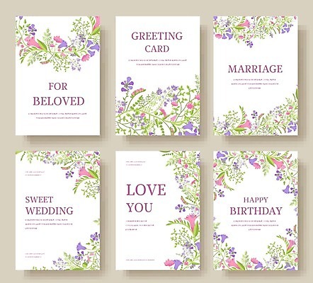 EPS 해외이미지 꽃 잎 일러스트 봄꽃 사람없음 세트 봄 흰색 해외202004 해외202105 해외일러스트 식물 계절 컬러 파일형식 벡터