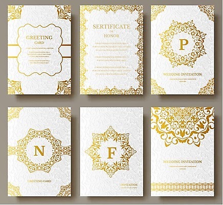 EPS 해외이미지 일러스트 추상 사람없음 금색 화려 고급 바로크 바로크양식 해외202004 해외202105 해외일러스트 컬러 컨셉 무늬 파일형식 벡터