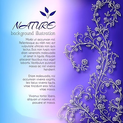 EPS 해외이미지 줄기 잎 꽃무늬 일러스트 사람없음 보라색 해외202004 해외202105 해외일러스트 식물 꽃 컬러 무늬 파일형식 벡터