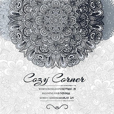 EPS 해외이미지 식물 손 꽃 꽃무늬 일러스트 프레임 사람없음 태양 축제 기하학 해외202004 해외202105 해외일러스트 자연요소 무늬 신체부위 파일형식 벡터