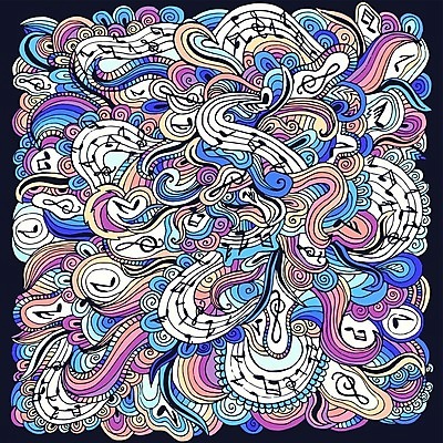 EPS 해외이미지 구름 손 꽃 음악 파도 꽃무늬 음표 일러스트 캘리그라피 사람없음 축제 그리기 멜로디 디테일 해외202004 해외202105 해외일러스트 자연요소 식물 기호 바다 무늬 모션 문화예술 신체부위 파일형식 벡터