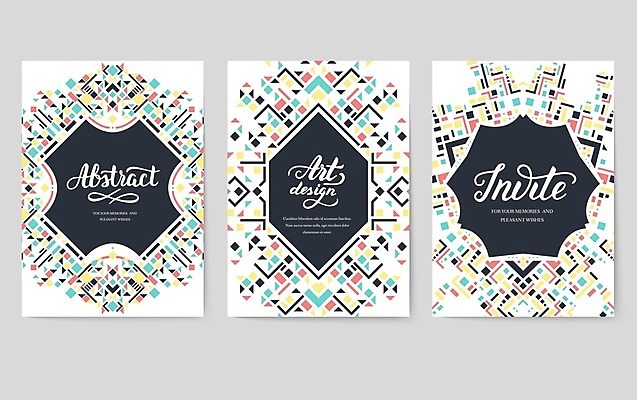 EPS 해외이미지 도형 일러스트 프레임 글자캘리그라피 사람없음 세트 초대장 프레임일러스트 해외202004 해외202105 해외일러스트 캘리그라피 카드_감사 파일형식 벡터