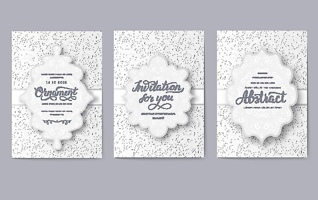 EPS 해외이미지 리본 일러스트 프레임 글자캘리그라피 사람없음 세트 회색 초대장 프레임일러스트 해외202004 해외202105 해외일러스트 컬러 캘리그라피 카드_감사 파일형식 벡터