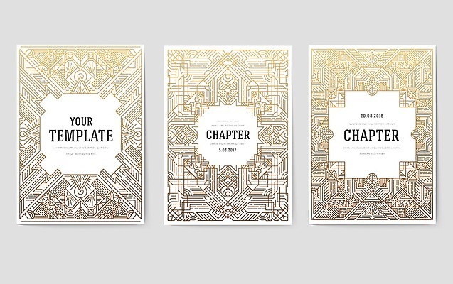 EPS 해외이미지 라인일러스트 일러스트 추상 사람없음 세트 정교 모노그램 해외202004 해외202105 해외일러스트 무늬 파일형식 벡터