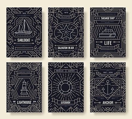 EPS 해외이미지 산업 바다 요트 일러스트 비즈니스 교통시설 등대 사람없음 여행객 스쿠터 화물 보트 크루즈 휴양지 레이아웃 닻 구명용품 만다라 해외202004 해외202105 해외일러스트 교통 배_교통 사람 장소 오토바이 운송업 안전장비 시설 파일형식 벡터